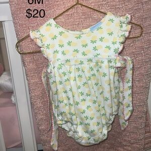 Bella Bliss Pineapple Print Baby Romper